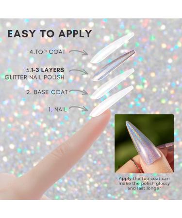 Makartt Holographic Nail Polish Set - 6 Pack Glitter & Metallic Halo Galaxy Varnish Kit - Buy Online on GoSupps.com