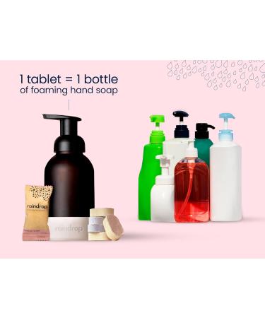 Raindrop 4-Pack Plastic-Free Foaming Hand Soap Refills - Mint & White Tea - Buy Online on GoSupps.com