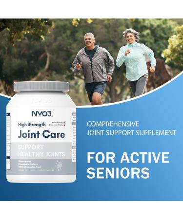 NYO3 Glucosamine 1500mg with Chondroitin MSM 120 Capsules Collagen Peptide | Joint Support Supplement, 30 Day Supply Joint Health - Buy Online on GoSupps.com