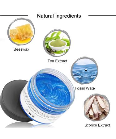 Buy Hair Wax Temporary Hair Color - Unisex Washable Plant Formula | 120g Blue - Vibrant & Natural Hair Dye - Buy Online on GoSupps.com