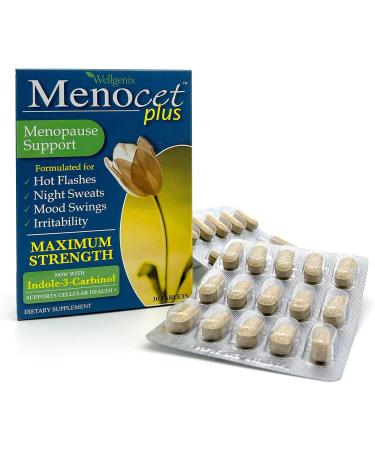 Wellgenix Menocet Plus Menopause Support - 2 Pack (30 Tablets) | Natural Relief for Hot Flashes, Mood Swings & Night Sweats - Buy Online on GoSupps.com