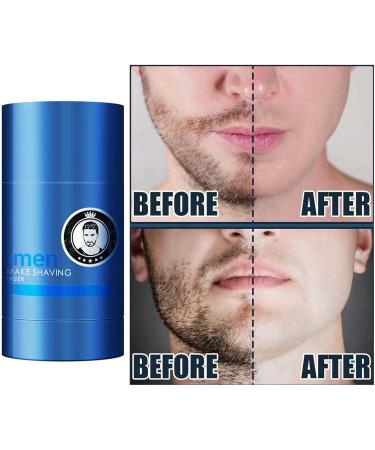 OHCVG Men's Shaving Stick 2 in 1 Shaving and Cleaning Stick Beard Softening Shaving Cream Portable Moisturizing Shaving Cream - Buy Online on GoSupps.com