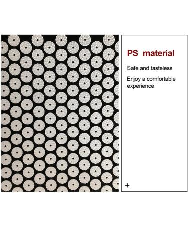 Dunlap Massage Cushion - Acupressure Yoga Mat for Stress Relief & Back Pain Black Spike Massage Pillow - Buy Online on GoSupps.com