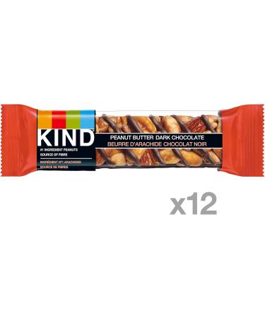 KIND Bars Peanut Butter Dark Chocolate Gluten Free 40 Grams 12 Count & Healthy Grains Bars Peanut Butter Dark Chocolate Gluten Free 35 Grams 5 Count - Buy Online on GoSupps.com