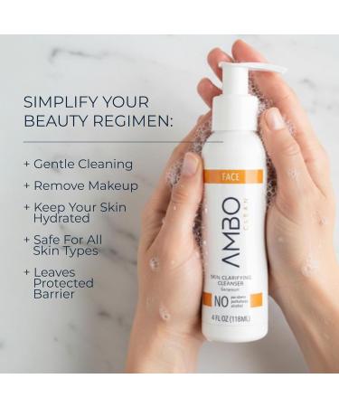 A.M.B.O. Arrest My Body Odor A.M.B.O. Clean Skin Clarifying Cleanser | Clean-Label Facial Cleanser with Aloe, Geranium & Eucalyptus | Removes Oil, Makeup & Buildup | Vegan & Cruelty-Free - Buy Online on GoSupps.com