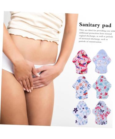 Healeved 7pcs Women's Reusable Period Pads Set with Storage Bag - Washable Cloth Panty Liners for Menstrual Hygiene - Buy Online on GoSupps.com
