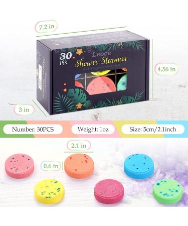 Leoce Shower Steamers - 30 PCS | Aromatherapy Shower Tablets for Relaxation - Buy Online on GoSupps.com