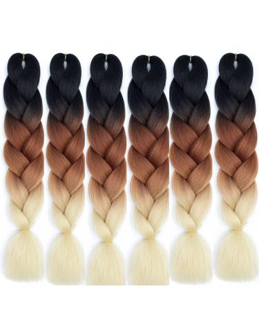 Shop Ombre Jumbo Braids - Blond Kanecalon Extensions for Crochet Braids | Quality Kunsthaar Hair - Buy Online on GoSupps.com