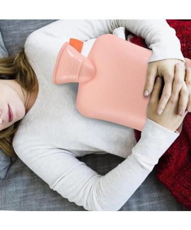 Premium Natural Rubber Hot Water Bottles (2-Pack) - 1L Pain Relief for Back Neck & Feet - Pink & Green - Buy Online on GoSupps.com