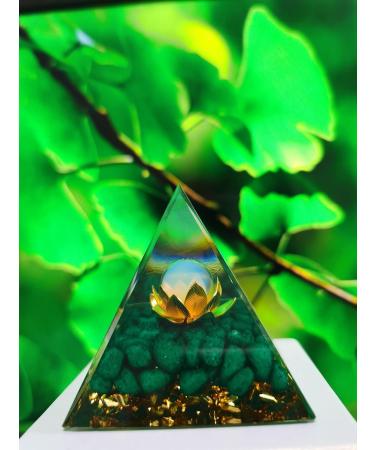 6CM Pyramid Orgon Crystal Energy Tower - Natural Reiki Chakra Stone for Courage, Healing, Protection & Meditation - Buy Online on GoSupps.com
