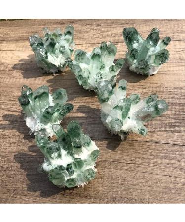for 400G+Natural Green Quartz Quartz Cluster Crystal Green Quartz Point Specimen Degaussing Decor Collection Crystal Cluster - Buy Online on GoSupps.com