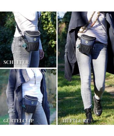 Gizzy Original Dog Treat Bag - One-Hand Open Fast Rewards for Training & Puppy Education - Midnight Blue - Large - Buy Online on GoSupps.com