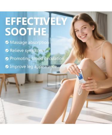 ITECFREELY Varicose Veins Cream Improve Blood Circulation Varicose Veins Care Fast Soothe Cream for Legs Blue - Buy Online on GoSupps.com