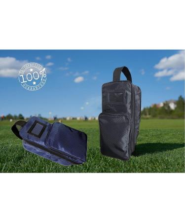 Amy Sport Golf Shoe Bag - Zippered Travel Shoes Case with Outside Pocket, Lightweight Carrier for Men and Women - Ideal for Basketball, Soccer, Gym - Black - Buy Online on GoSupps.com