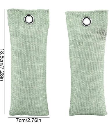 4-Pack Activated Charcoal Deodorizer - Bamboo Air Purifier Bags for Home & Car Odor Elimination - Natural Smell Absorber (Light Green) - Buy Online on GoSupps.com