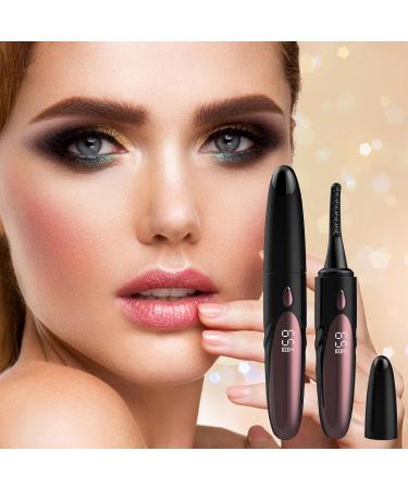 Electric Eyelash Curler Electric Lash Heating Curler - Double-Sided Anti-Scald Portable Lash Curler 4 Adjustable Temperature Levels Eye Makeup Tools for Natural 24hr Curl black - Buy Online on GoSupps.com
