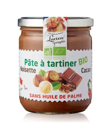 P te Tartiner bio noisette cacao LUCIEN GEORGELIN - le bocal de 400g Lot De 3 - Par Lot