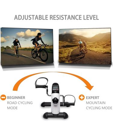 TODO Mini Exercise Bike Pedal Exerciser with Digital Monitor - Portable Foot Peddler for Therapy - Bright White - Buy Online on GoSupps.com