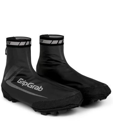 Gripgrab raceaqua x waterproof mtb cx gravel bike overshoes windproof light aero cycling rain protection overcovers S (38/39) black - Buy Online on GoSupps.com