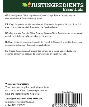 JustIngredients Essential Quassia Fragments 1kg - Buy Online on GoSupps.com