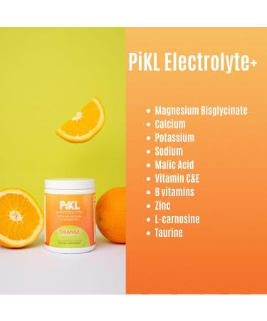 PiKL Nutrition Electrolyte Drink Mix for Pickleball | Magnesium & B-Vitamins | 0g Sugar | 30 Servings (Orange) - Buy Online on GoSupps.com