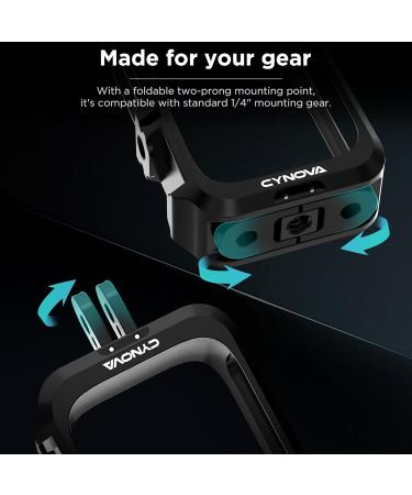Cynova Insta 360 X4 Multifunction Frame & Accessories | Protective Cover Silicone Lens Cap & Cold Shoes for Insta360 X4 - Buy Online on GoSupps.com