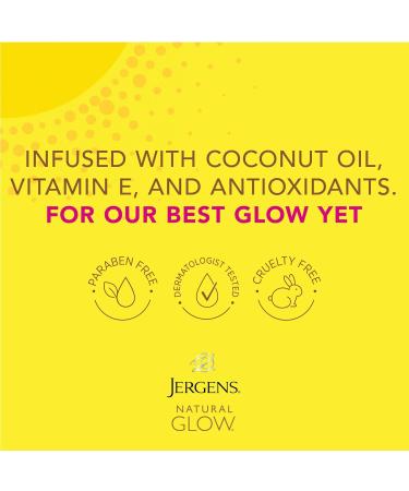 Jergens Natural Glow Sunless Tanning Lotion | Medium to Tan Skin | 7.5oz Daily Moisturizer with Antioxidants & Vitamin E - International Shipping Available - Buy Online on GoSupps.com