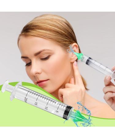 Ear Wax Cleaner Syringe Kit - 2 Pieces 20 ML - Ear Wax Removal & Irrigation Tool for Humans - Buy Online on GoSupps.com
