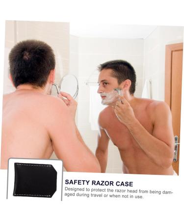Doitool Razor Holster Case - Leather Sheath for Men | Fixed Blade Razor Cover for Travel & Home - Buy Online on GoSupps.com