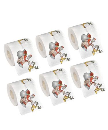 Merry Christmas Toilet Paper Highly Collectible Novelty Paper Towels Funny Gag Gift for Christmas Stocking Stuffers Party Favors 1 - 10pcs