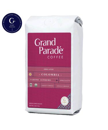 Organic Colombian Narino Supremo Green Coffee Beans - 2 lbs - Women Produced - Specialty Arabica - Fair Trade - Fresh Crop | Grand Parade Coffee - Buy Online on GoSupps.com