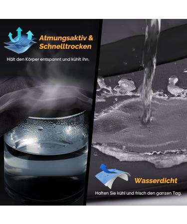 Cycorld Men's Short Trousers - Quick Dry Cargo Shorts for Hiking Trekking & Biking | 6 Pockets Stretch Fabric Dark Gray - Buy Online on GoSupps.com