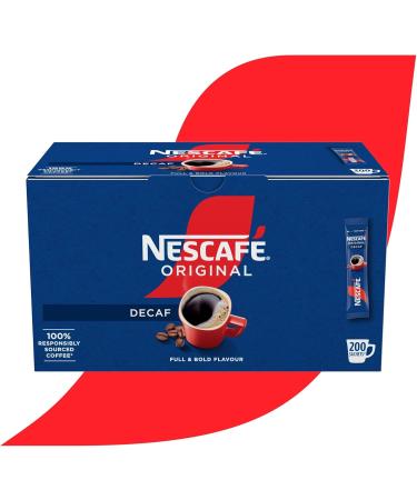 NESCAF Original Decaf Instant Coffee Sachets - 200 x 1.8g Sticks - Buy Online on GoSupps.com