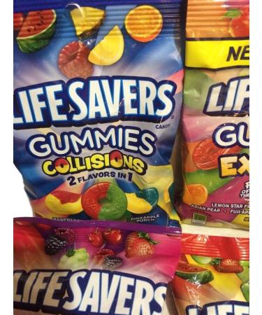 Lifesavers Gummies Collisions Wild Berries Original & Exotics 7oz 4 Bags by Life Savers - Buy Online on GoSupps.com