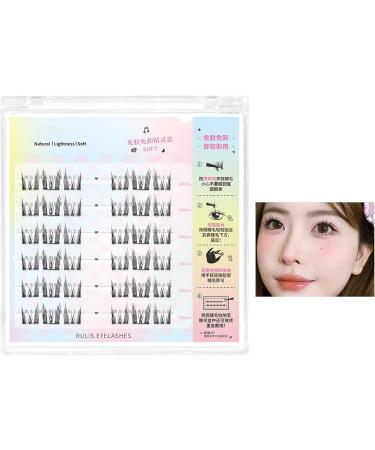 Frifer Glue Lashes Press On Lashes - Glueless Lashes Press and Go | DIY Eyelash Extensions Kit Long-Lasting Natural DIY Lash Extensions for 3D Natural Eye Makeup Nature - Buy Online on GoSupps.com