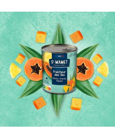ST MAMET Since 1953 Freshness of the islands Peach Pineapple Papaya 840g - Buy Online on GoSupps.com