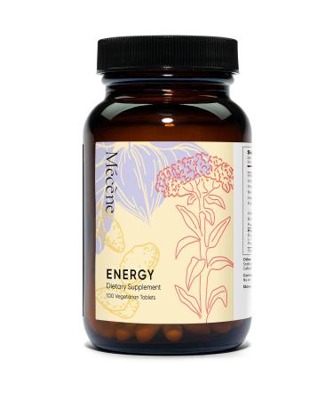 Mecene Guarana Caffeine Pills - Natural Energy Supplement with Vitamin B12 B1 B2 B6 L-Theanine 100 Vegetarian No Doze Caffeine Tablets