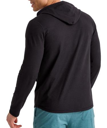 Hanes Originals Men's Pullover Hoodie - Tri-Blend Jersey Large Black - Buy Online on GoSupps.com