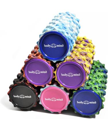 Body & Mind Fascia Roll - Massage & Therapy Foam Roller for Upper Body Neck Back & Legs | 33x14.5 cm Green-Blue | Enhance Fitness & Recovery - Buy Online on GoSupps.com