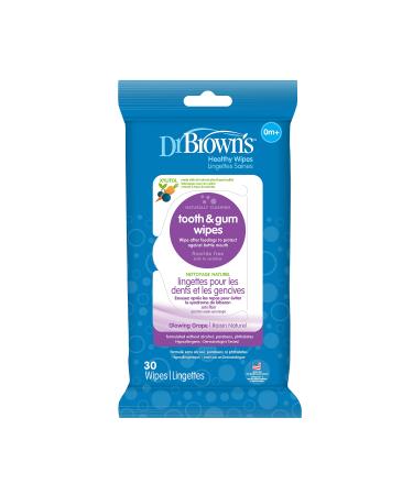Dr. Brown's Tooth and Gum Wipes, 30 Count 30 Count (Pack of 1)