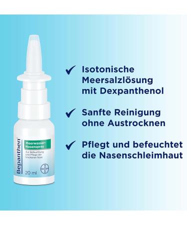 Bepanthen Sea Water Nasal Spray 20ml for Dry Nasal Mucosa - Buy Internationally Now! - Buy Online on GoSupps.com