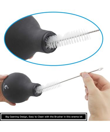 TopQuaFocus 320ml Enema Bulb Kit - Anal Douche for Men and Women - Cleansing Douche Bulb (320ML Black) - Buy Online on GoSupps.com