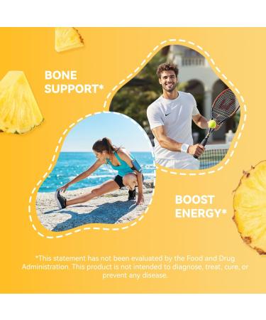 Liposomal Calcium Complex Gummies - 6 Active Types Calcium (Citrate Carbonate Gluconate etc) with Vitamin D3 K2 Magnesium & Zinc for Bone & Immune Support - 60 Gummies - Buy Online on GoSupps.com