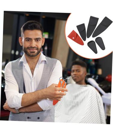 Beaupretty 18-Piece Hairdresser Leather Case & Plastic Scissor Organizer - Transparent Storage Bag for Hair Tools - 3 Pcs Black & Brown Scissors Pocket 20x7.5cm - Buy Online on GoSupps.com