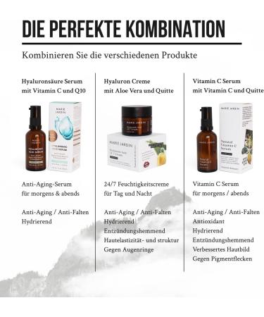 Marie Jardin Vitamin C serum 50 ml on aloe vera antiaging serum natural vitamin C and antioxidants for face neck and d collet 1 - Buy Online on GoSupps.com