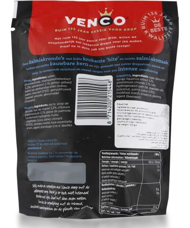 Venco Zout Sweet Candy Dutch Licorice Salmiakrondo 265G - Buy Online on GoSupps.com