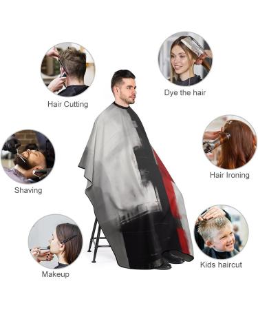 Buy Abstract Modern Geometric Barber Cape - Water-Resistant Minimalist Hair Cutting Salon Apron | International Shipping - Buy Online on GoSupps.com