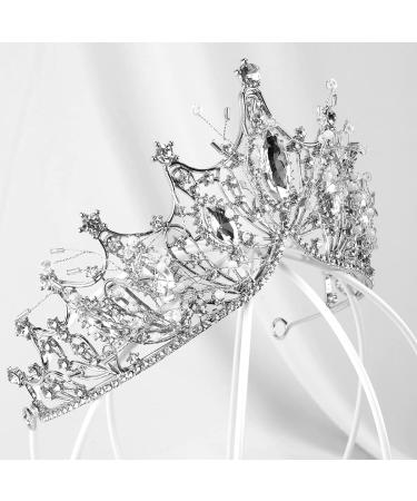Aprince Crystal Tiara Queen Crown for Women - Perfect for Birthday, Wedding, Prom, and Halloween Costumes - Buy Online on GoSupps.com