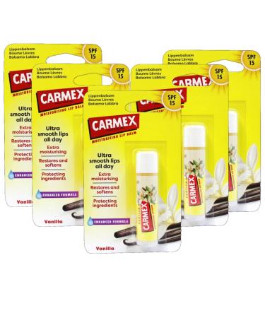 Carmex Carmex Vanilla Lip Balm Extra Moisturizing Spa 15 5 Units