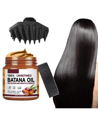 LINXINS Batana Oil for Hair Growth Raw Batana Oil Batana Oil Organic Botana Oil Repairs Damaged Hair Reduces Hair Loss - Miracle Oil for Healthier For Hair Growth (1PC - 120ml)